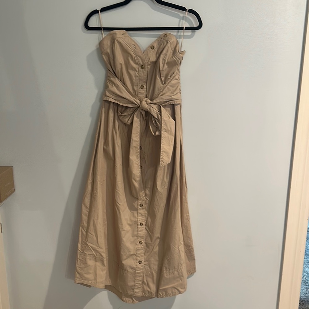 NWT Anthropology strapless dress